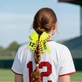 Lazo de softball personalizado Accesorios deportivos para el pelo con inicial y nombre Día del partido Regalo de cumpleaños para jugadores de softball