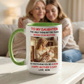 Personalizada Multicolor Mamá-Hija Foto 11/15 oz Taza de café de cerámica con texto Uso diario Día de la Madre Cumpleaños Regalo para las mujeres