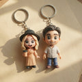 Personalizada Foto Creativa a 3D Mini Muñeca Figura Resina Llavero Bolsa Etiqueta Cumpleaños Aniversario Regalo para Parejas Familia Amigos