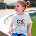 Personalizada Lápiz Manzana Cuaderno Diseño Inicial 100% Algodón Niño Camiseta con Nombre Vuelta al Cole Regalo de Cumpleaños para Niños Niñas