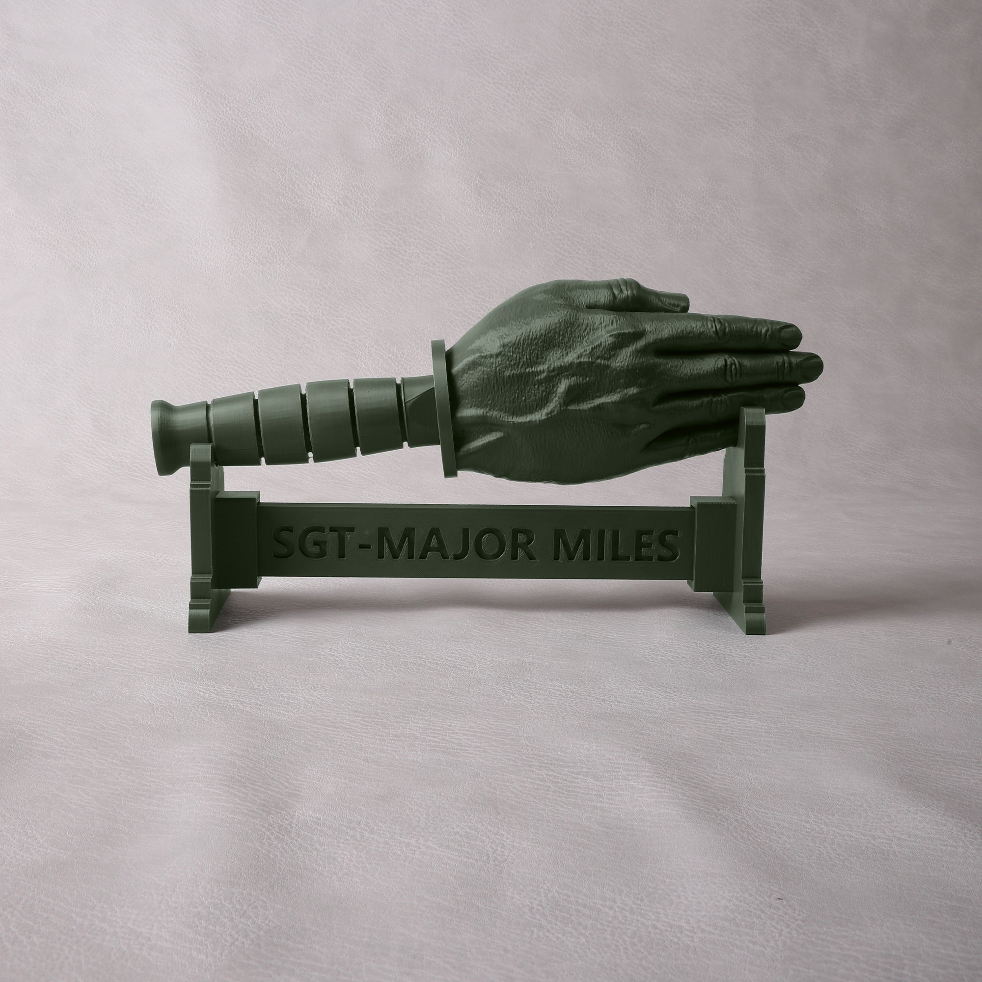Personalizada en 3D impreso cuchillo táctico Grip cuchillo de mano Ornamento con el texto de escritorio militar Decoración Retiro Regalo para Veteranos Entusiastas Militares