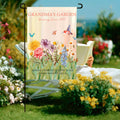 Personalizada 2-15 Flores de Nacimiento Bandera de Jardín con Nombres Apodo y Año Decoración de Jardín Día de la Madre Cumpleaños Regalo para Mamá Abuela