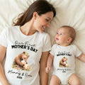 Personalizado Nuestro Primer Día de la Madre 100% Algodón Camiseta Bebé Body con Nombre Cumpleaños Día de la Madre Regalo para Bebé Madre