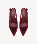 Everlush Velvet Pointed Toe Heeled Slingback