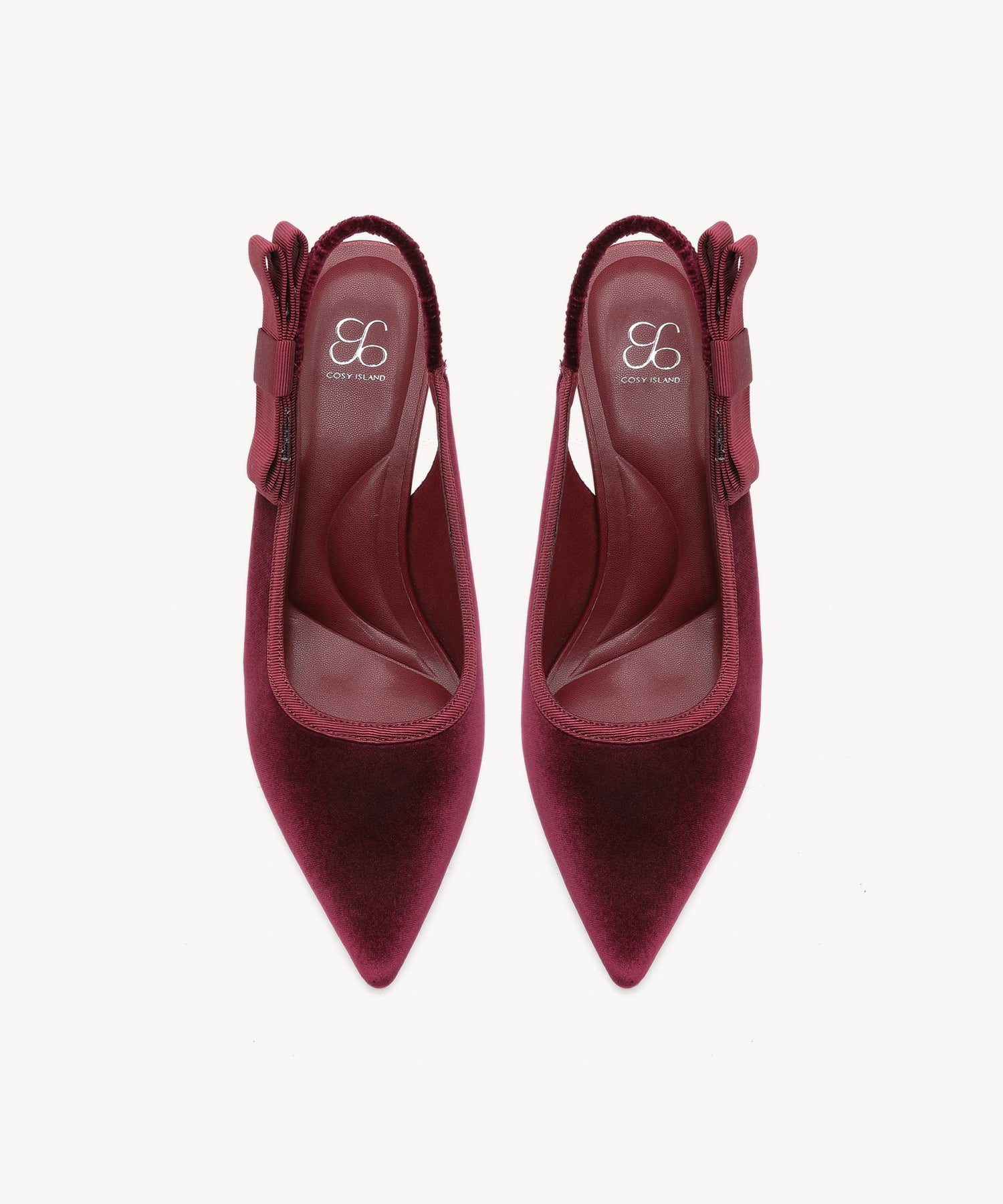 Everlush Velvet Pointed Toe Heeled Slingback