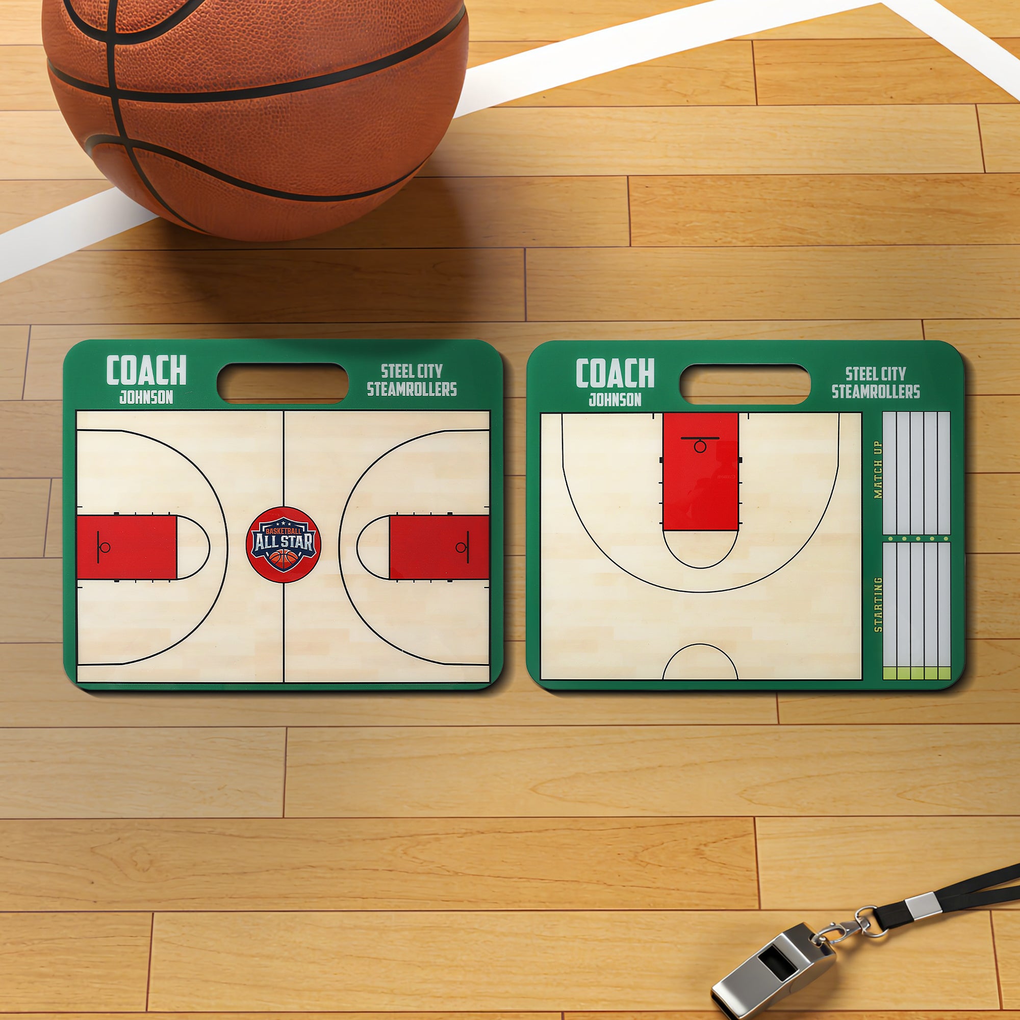 Tablero de tácticas personalizable para entrenadores de baloncesto con logotipo y nombre Regalo para entrenadores de baloncesto Entusiastas del deporte