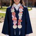 Personalizado Clase de 2026 Floral Graduación Estola Lei Faja con Texto y Año Ceremonia de Graduación Accesorios Fiesta de Graduación Regalo para Graduados
