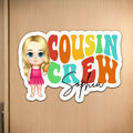 Primo Personalizado Crew Cartoon Character Nevera Crucero Imán con Nombre Home Decor Cumpleaños Verano Viaje Regalo para Niño Primo
