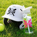 Juego de 5 pegatinas personalizadas multicolores impermeables para bate de béisbol con nombre y número Regalo de cumpleaños para jugadores de béisbol entusiastas
