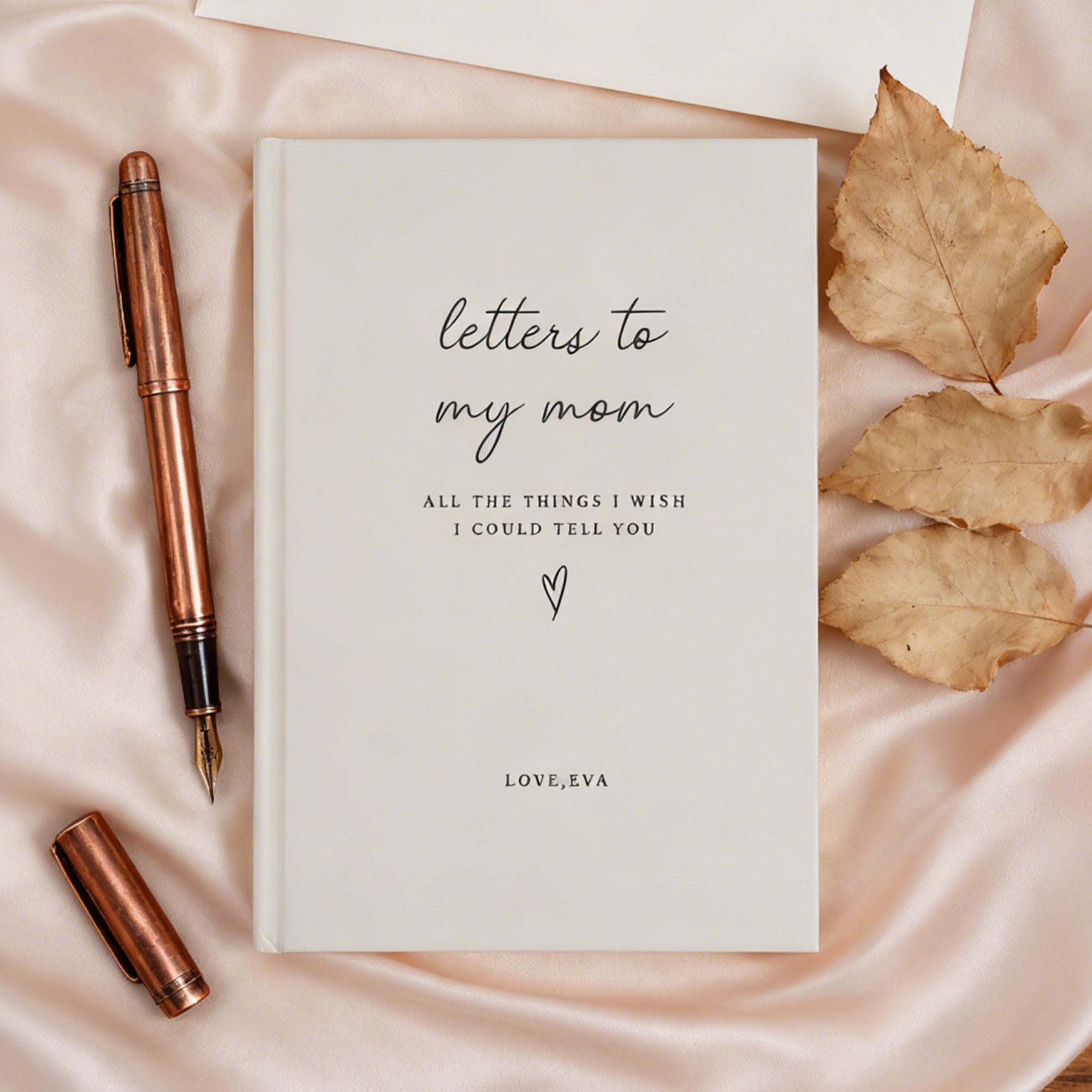 Carta personalizada a la familia Cuaderno de duelo A5 con nombre y título Regalo conmemorativo de duelo por la pérdida de un padre Mamá Esposo Hijo