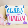 Personalizada Aguja Daisy Nombre Throw Funda de almohada Nursery Decor Baby Shower Birthday Gift for Kids