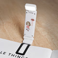 Clip luminoso recargable LED personalizado con nombre y flor de nacimiento Accesorios de lectura Regalo de cumpleaños para amigos amantes de los libros