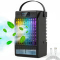 4-in-1 Portable Air Conditioner with 1500ml Tank, 4 Speeds & 2 Mist Modes, Black