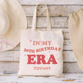 Personalizado En Mi Cumpleaños Era Bolsa de lona reutilizable con nombre Esenciales de viaje Regalo de cumpleaños para mujer