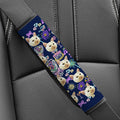 Cara Personalizada Foto Fluorescente Diseño 2 Pcs Cinturón de Seguridad Almohadilla de Hombro con Gancho y Lazo Regalo de Cumpleaños para la Familia Amigos Dueños de Mascotas