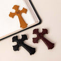 Personalizada Celebración de la Vida Cruz Monograma magnético de cuero de la PU Marcapáginas Clip con texto grabado Cumpleaños Bautizo Regalo para los cristianos