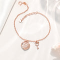 Personalizado lindo Marsupilami Silueta en forma de corazón Llave Colgante Pulsera con nombre Navidad Regalo para ella | Callie × Marsupilami®.