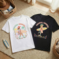 Personalizada Multicolor Estilo Bohemio Tabla de Surf Vaquera Camiseta 100% Algodón con Nombre Fiesta en la Playa Cumpleaños Vacaciones Regalo para Mujeres Niñas