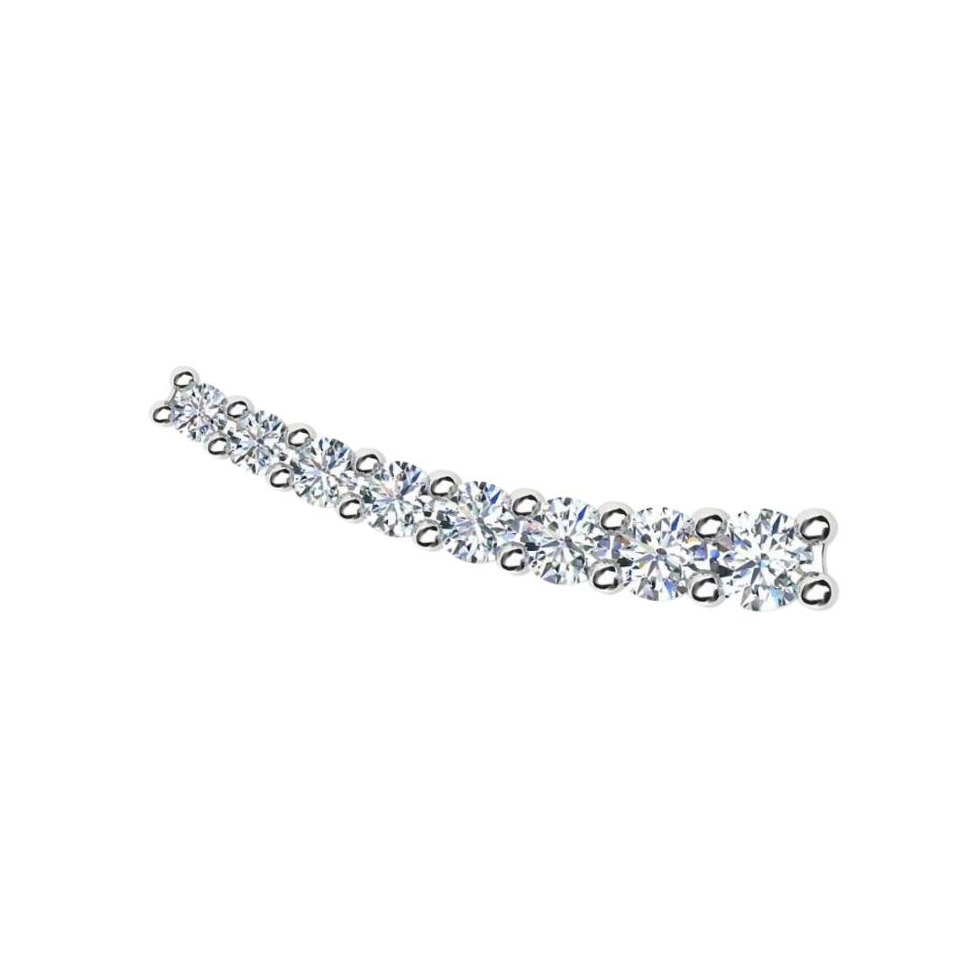 DASHA Medium Diamond Ear Cuff Single By ALINKA Fine Jewellery