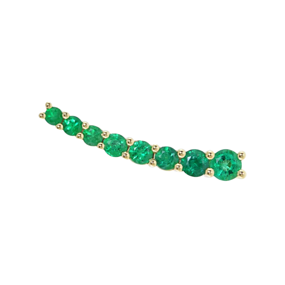 DASHA Emerald Large Ear Cuff Single By ALINKA Fine Jewellery
