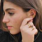 Anillo Doble Hilo Lapislazuli