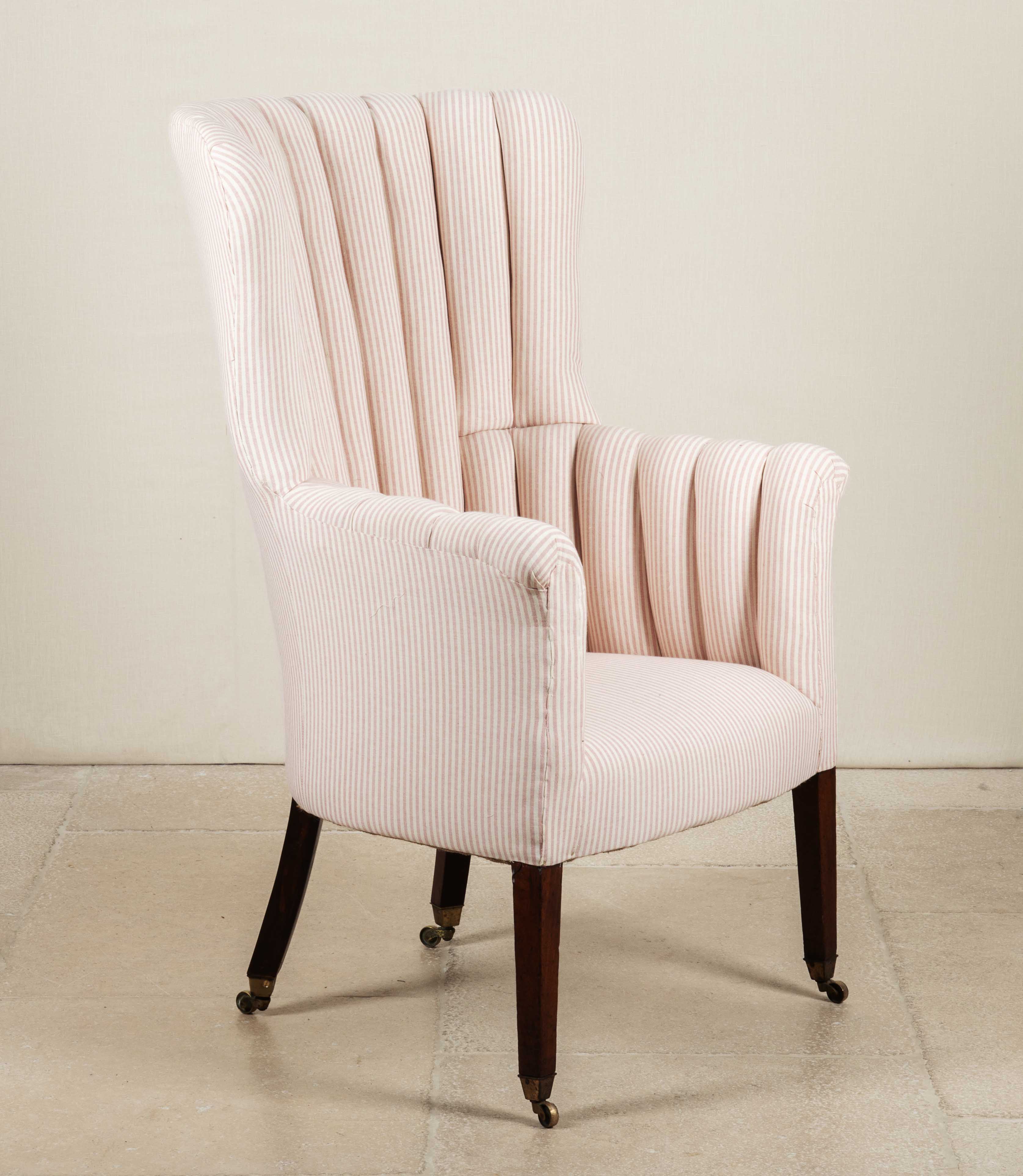 Early 19th Century Barrel Back Armchair By Sister Parish Design