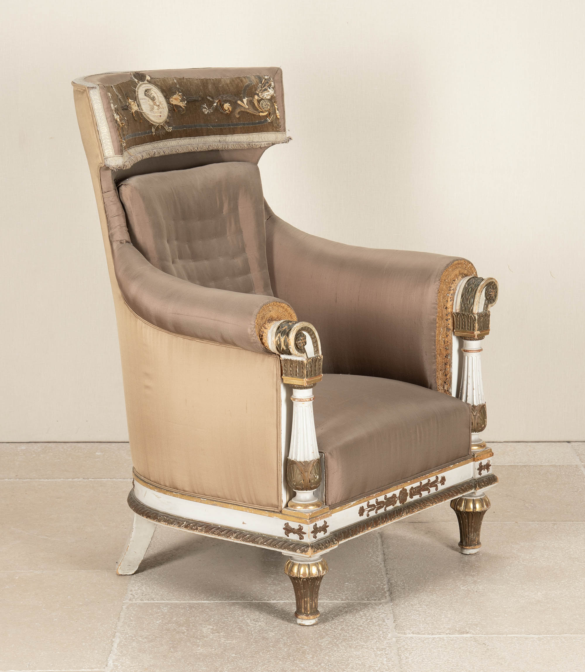 Early 19th Century Swedish Neo-Classical Armchair in Gustavian Style By Sister Parish Design