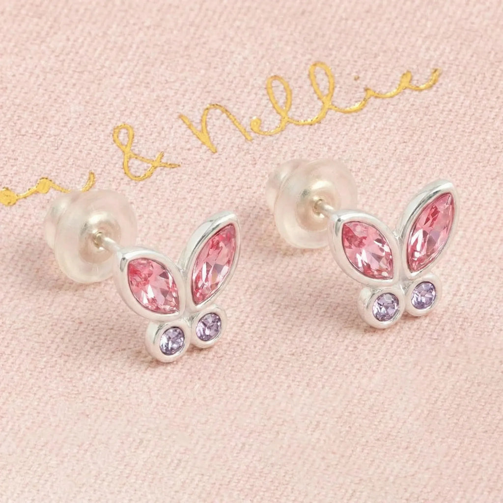 Kids butterfly studs