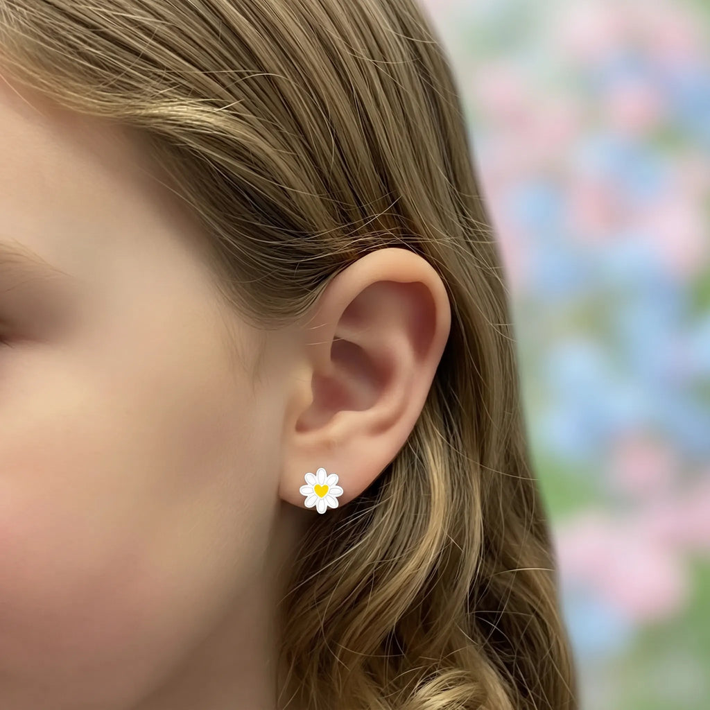 Kids Daisy Flower Studs