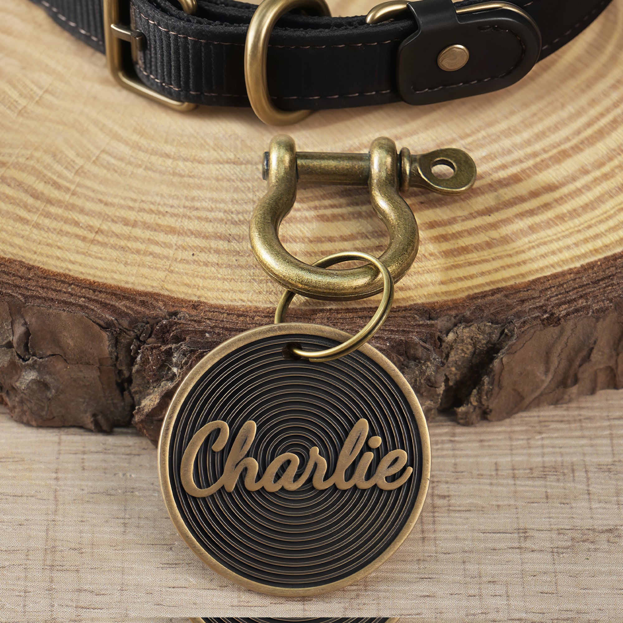 Etiqueta redonda personalizada con el nombre de la mascota, estilo vintage, para uso diario, regalo de cumpleaños para los dueños de mascotas