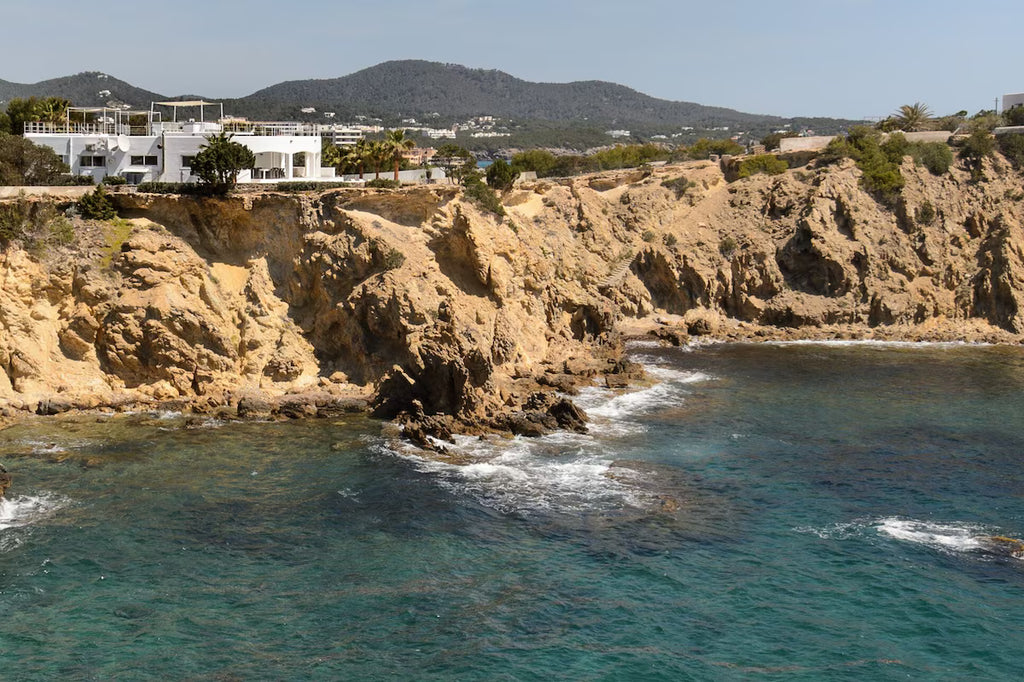 Super Rare 8-Bedroom Luxury Seafront Ibiza Villa with Private Beach, Panoramic Rooftop and Underground DJ Room in Santa Eulalia