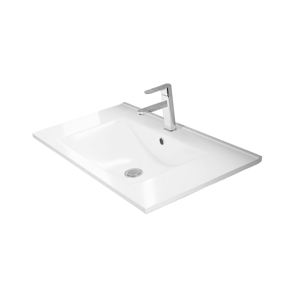 BATHME TRIO Conjunto Completo Mueble de Baño 3 Cajones Color Blanco Brillo