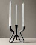 Ebony Elevated Candelabra