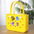 Personalizado lindo perro de la pata del bolso con el nombre de accesorios para Bogg regalo de cumpleaños para los amantes del perro del animal doméstico