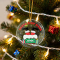 Adorno de Navidad de acrílico personalizado con el nombre Santa Stop Here Snowflake Design Home Decor Regalo de Navidad para la familia