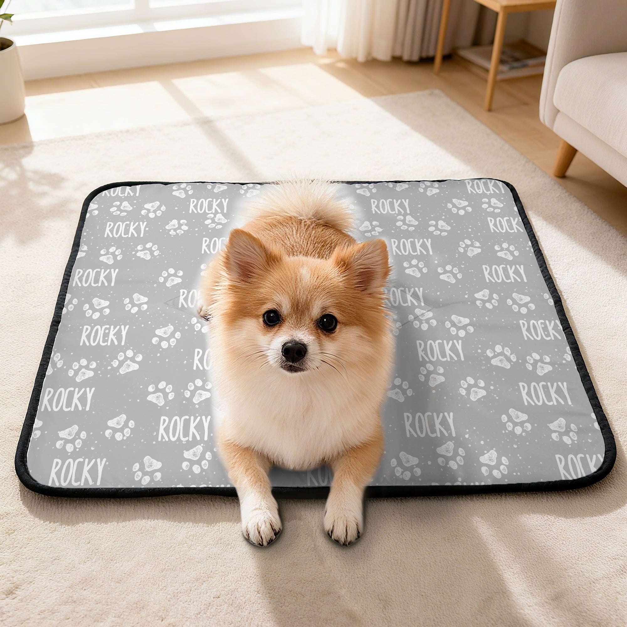Manta personalizada para mascotas con nombre Actividad al aire libre Descanso interior Regalo de cumpleaños para los amantes de las mascotas