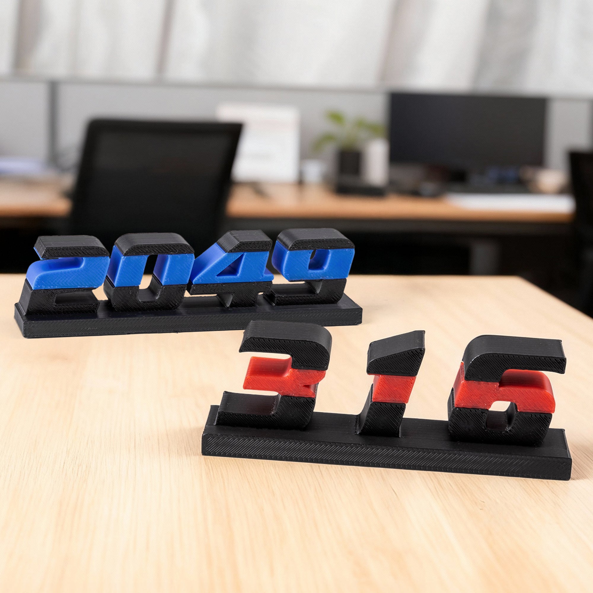 Personalizado 3D-impreso en color de línea de número de placa de nombre de escritorio Decoración Memorial Apreciación Retiro Regalo para la Policía de Bomberos Oficial