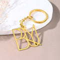 Personalizado Nombre Logo Monograma Charm Keycahin Aniversario Único Cumpleaños Regalo para Mujer Hombre