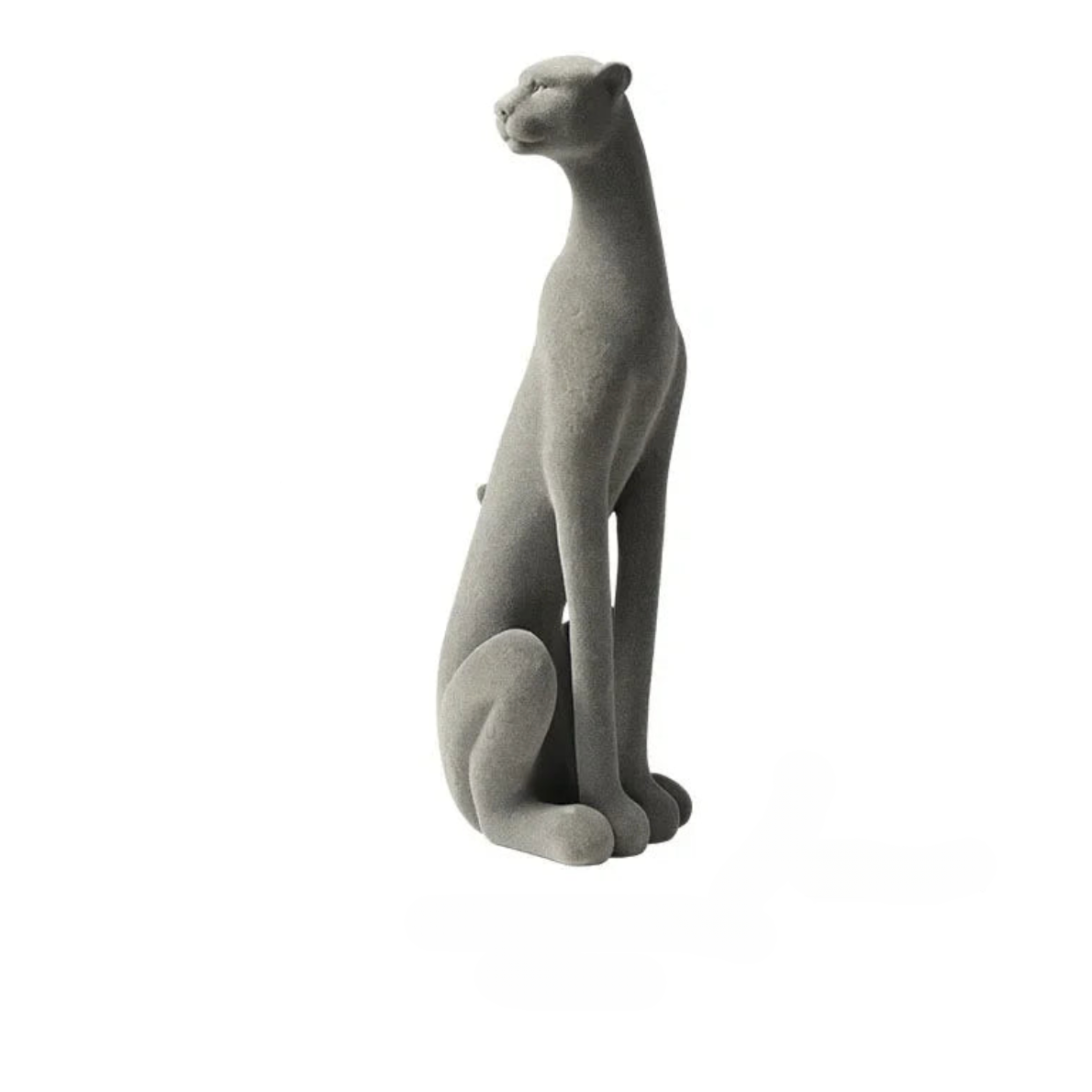 ArtZ® Luxe Leopard Sculpture - Upright Gray