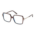 Tom Ford FT5915-B005 Oversized Square-Frame Eyeglasses — Brown