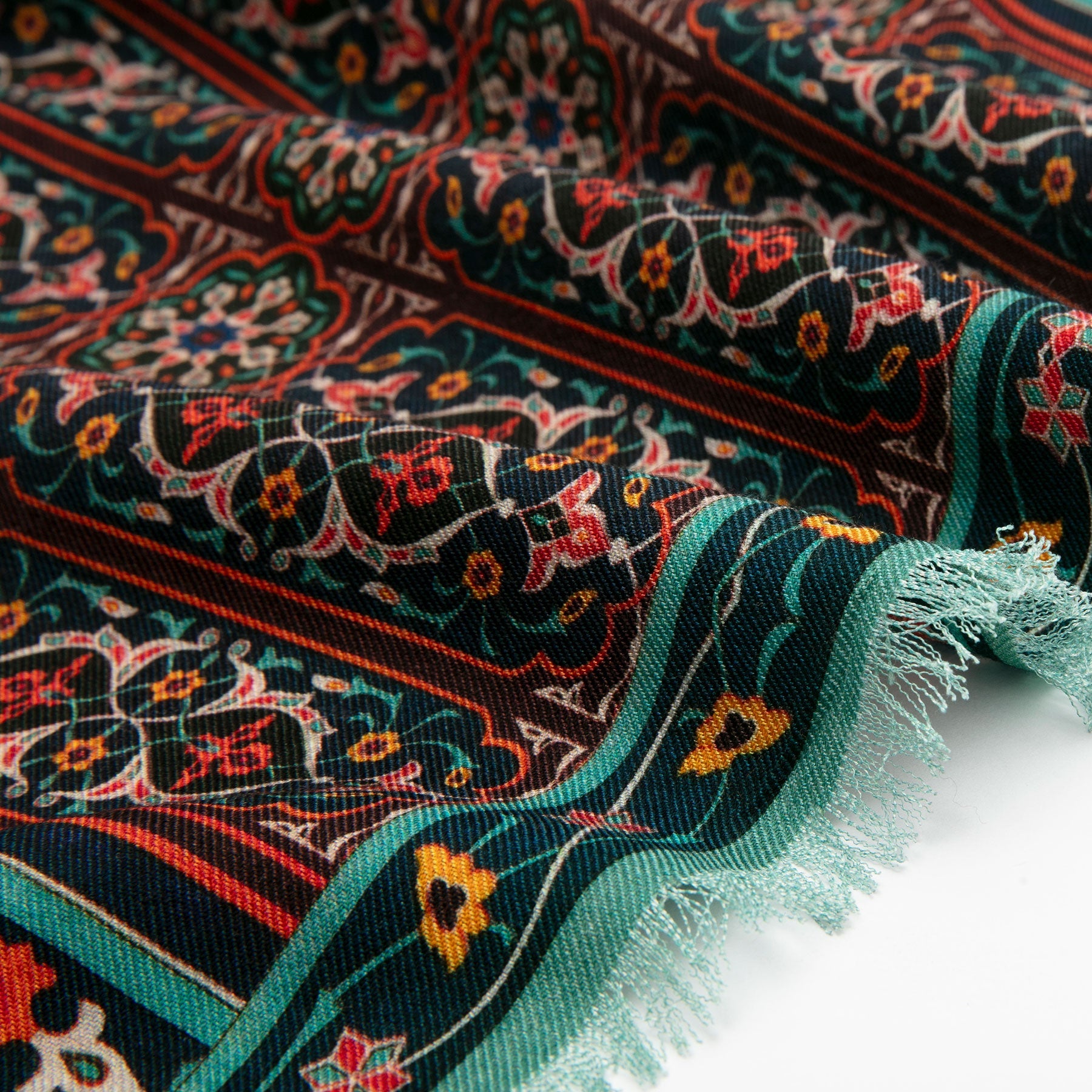 Silk and Wool Large Scarf Zarafshan