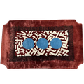 Edged Valley of the Suns Hand Tufted Wool Rug - Burgundy 3 x 5 ft