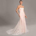Bridal Wedding Dress Ivory-Rose Sleeveless Long Mermaid