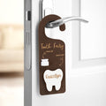 Hada de los Dientes Personalizada Colgador de Puerta de Madera Caja para Recoger Dientes con Nombre Grabado Decoración de Dormitorio Regalo para Niños Niñas