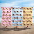 Personalizada 67 Meme Toalla de playa de microfibra sobredimensionada con fotos de caras Fiesta en la playa Regalo de cumpleaños esencial para amigos adolescentes Gen Z