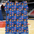 Manta suave personalizada “Six Seven 67 Meme” con foto de rostro fútbol o baloncesto y nombre regalo de cumpleaños para amigos o adolescentes