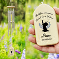 Carillón conmemorativo personalizado con nombre, texto y fecha Decoración de jardín al aire libre Regalo de cumpleaños y aniversario para la familia