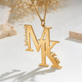 Personalizado Doble Inicial Nombres Collar Dainty Joyería Boda Cumpleaños Aniversario Día de la Madre de regalo para las mujeres
