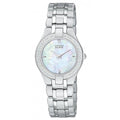 Citizen Crystal-Set Eco-Drive Watch — Silver