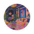 Electric Bloom Round Rug